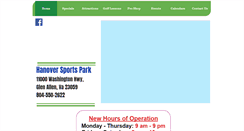 Desktop Screenshot of hanoversportspark.com